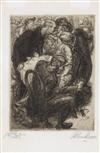 JOHN SLOAN Two etchings.